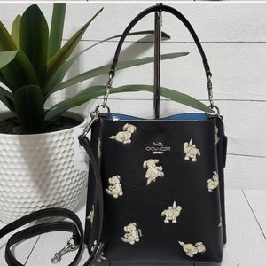Coach Mollie Bucket 22 Happy dog purse and wallet